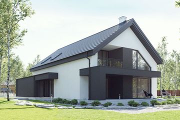  Projekt domu uA202 (WCB1270) - projekt domu parterowego z poddaszem - Zdjęcie 3