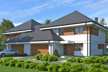  Projekt domu uA203 (WCB1271) - projekt domu z pełnym piętrem - Zdjęcie 1