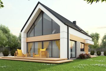  Projekt domu uA171 (WCB1277) - projekt domu parterowego z poddaszem - Zdjęcie 3