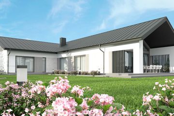  Projekt domu uA194 (WCB1280) - projekt domu parterowego - Zdjęcie 2