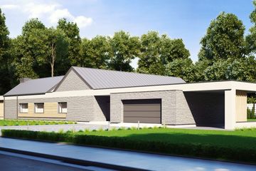  Projekt domu uA191 (WCB1279) - projekt domu parterowego - Zdjęcie 2