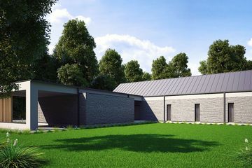  Projekt domu uA191 (WCB1279) - projekt domu parterowego - Zdjęcie 3