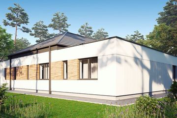  Projekt domu uA184v1 (WCB1278) - projekt domu parterowego - Zdjęcie 4