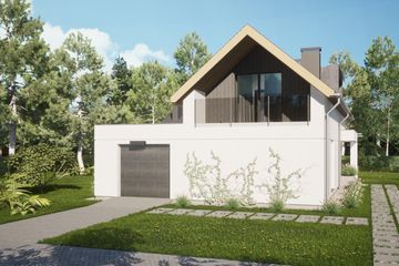  Projekt domu D320 (WAI1422) - projekt domu parterowego z poddaszem - Zdjęcie 4