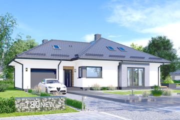  Projekt domu APS 180 NEW (LUA1522) - projekt domu parterowego - Zdjęcie 1