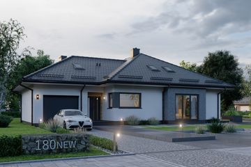  Projekt domu APS 180 NEW (LUA1522) - projekt domu parterowego - Zdjęcie 3