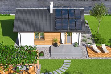  Projekt domu Tiara mini (WOE1165) - projekt domu parterowego - Zdjęcie 4