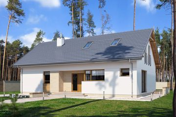  Projekt domu E-274 (WAX1192) - projekt domu parterowego - Zdjęcie 1
