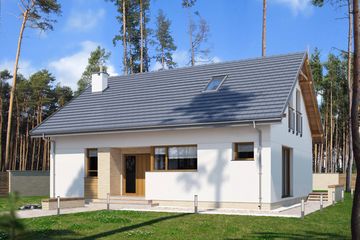  Projekt domu E-272 (WAX1191) - projekt domu parterowego - Zdjęcie 1