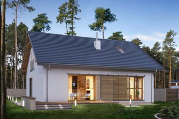  Projekt domu E-272 (WAX1191) - projekt domu parterowego - Zdjęcie 2