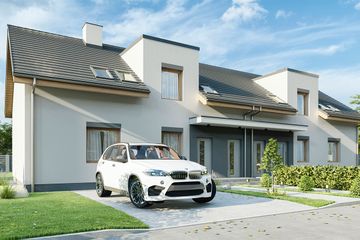  Projekt domu Melisa - bliźniak pl+p (WRD2988) - projekt domu parterowego z poddaszem - Zdjęcie 1