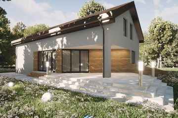  Projekt domu Astrid (WAL1042) - projekt domu parterowego z poddaszem - Zdjęcie 2