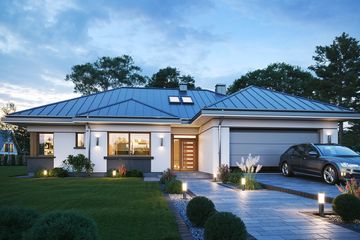  Projekt domu Willa Parterowa 4 (WAH2063) - projekt domu parterowego - Zdjęcie 3