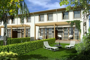  Projekt domu Poezja 1a - bliźniak dwulokalowy l+sl+s+ll (WRD2933) - projekt domu z pełnym piętrem - Zdjęcie 2