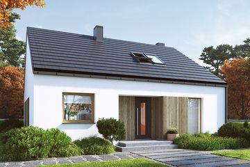  Projekt domu Eco 43 (WOZ1052) - projekt domu parterowego - Zdjęcie 1