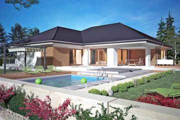  Projekt domu Arnika II z garażem 2-st. [A] (WRF2306) - projekt domu parterowego - Zdjęcie 3