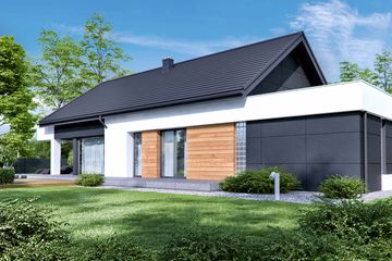  Projekt domu HomeKoncept 44 G1 Ytong (KRX1154) - projekt domu parterowego - Zdjęcie 4