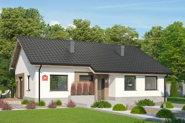  Projekt domu przy Przyjemnej 34 (KRK1686) - projekt domu parterowego - Zdjęcie 1