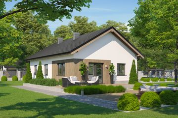  Projekt domu przy Przyjemnej 34 (KRK1686) - projekt domu parterowego - Zdjęcie 2