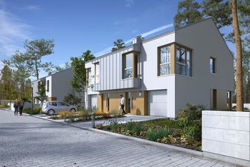  Projekt domu Modrzewiowy 1 (WAW1146) - projekt domu z pełnym piętrem - Zdjęcie 1