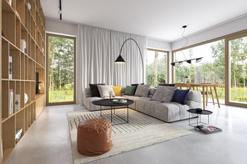  Projekt domu Modrzewiowy 1 (WAW1146) - projekt domu z pełnym piętrem - Zdjęcie 3