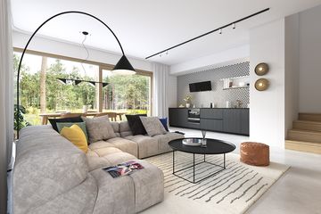  Projekt domu Modrzewiowy 1 (WAW1146) - projekt domu z pełnym piętrem - Zdjęcie 4