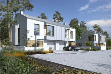  Projekt domu Modrzewiowy 2 (WAW1147) - projekt domu z pełnym piętrem - Zdjęcie 1