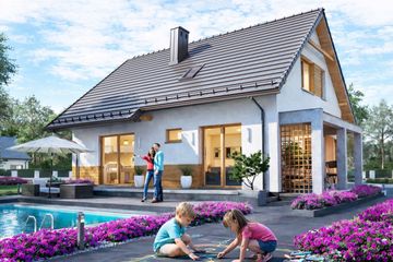  Projekt domu BW-36 (bez garażu) (JGC1238) - projekt domu parterowego z poddaszem - Zdjęcie 3