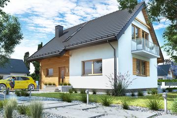  Projekt domu BW-36 (bez garażu) (JGC1238) - projekt domu parterowego z poddaszem - Zdjęcie 3