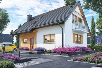  Projekt domu BW-36 (bez garażu) (JGC1238) - projekt domu parterowego z poddaszem - Zdjęcie 1