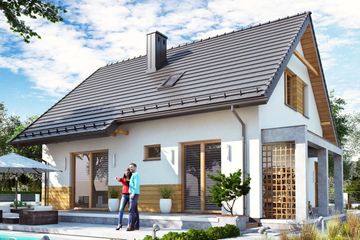  Projekt domu BW-36 (bez garażu) (JGC1238) - projekt domu parterowego z poddaszem - Zdjęcie 1