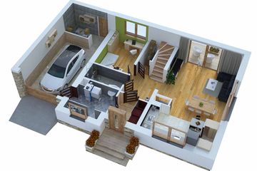  Projekt domu BW-36 wariant 1 (JGC1239) - projekt domu parterowego z poddaszem - Zdjęcie 4