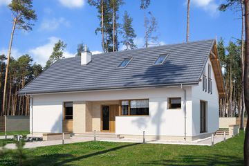  Projekt domu E-275 (WAX1194) - projekt domu parterowego - Zdjęcie 1