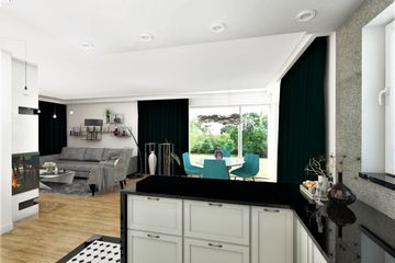  Projekt domu KA33 M (PKT1185) - projekt domu parterowego z poddaszem - Zdjęcie 4