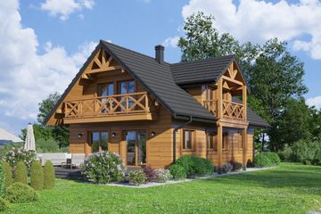  Projekt domu Oleśnica 3 dws (KRP2506) - projekt domu parterowego z poddaszem - Zdjęcie 2