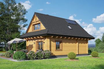  Projekt domu Zawoja 36 dw (KRP2507) - projekt domu parterowego z poddaszem - Zdjęcie 2