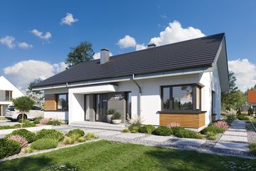  Projekt domu na praktycznej 2 (WAH2066) - projekt domu parterowego - Zdjęcie 4