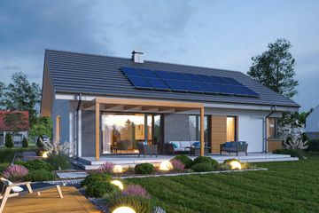  Projekt domu na praktycznej 2 (WAH2066) - projekt domu parterowego - Zdjęcie 5