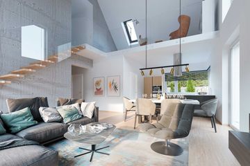  Projekt domu Valbella DCP380 (WOB1762) - projekt domu parterowego z poddaszem - Zdjęcie 6