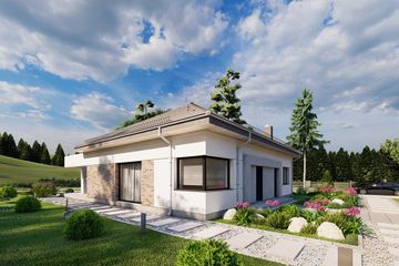  Projekt domu Sej-pro 045 energo (ELW1056) - projekt domu parterowego - Zdjęcie 2