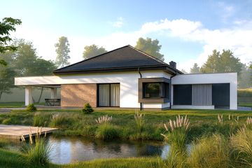  Projekt domu Sej-pro 016 energo (ELW1058) - projekt domu parterowego - Zdjęcie 2