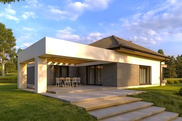  Projekt domu Sej-pro 016 energo (ELW1058) - projekt domu parterowego - Zdjęcie 3