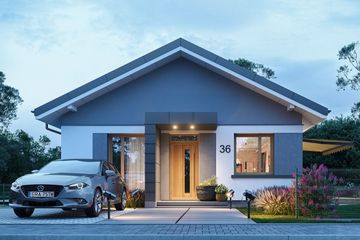  Projekt domu na przytulnej (WAH2070) - projekt domu parterowego - Zdjęcie 1