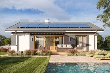  Projekt domu na przytulnej (WAH2070) - projekt domu parterowego - Zdjęcie 3