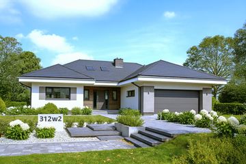  Projekt domu APS 312 wariant 2 (LUA1521) - projekt domu parterowego - Zdjęcie 1