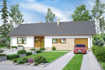  Projekt domu Mokka 14 (WOF1150) - projekt domu parterowego - Zdjęcie 1