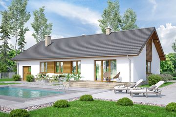  Projekt domu Mokka 14 (WOF1150) - projekt domu parterowego - Zdjęcie 4