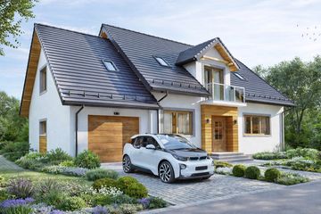  Projekt domu BW-27 (JGC1240) - projekt domu parterowego z poddaszem - Zdjęcie 2