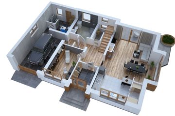  Projekt domu BW-27 (JGC1240) - projekt domu parterowego z poddaszem - Zdjęcie 5