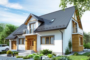  Projekt domu BW-27 (JGC1240) - projekt domu parterowego z poddaszem - Zdjęcie 1